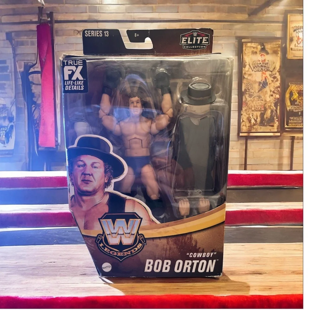 WWE Legends Elite Series 13‎ “Cowboy” Bob Orton Figure – Open Box – Wear & Tear